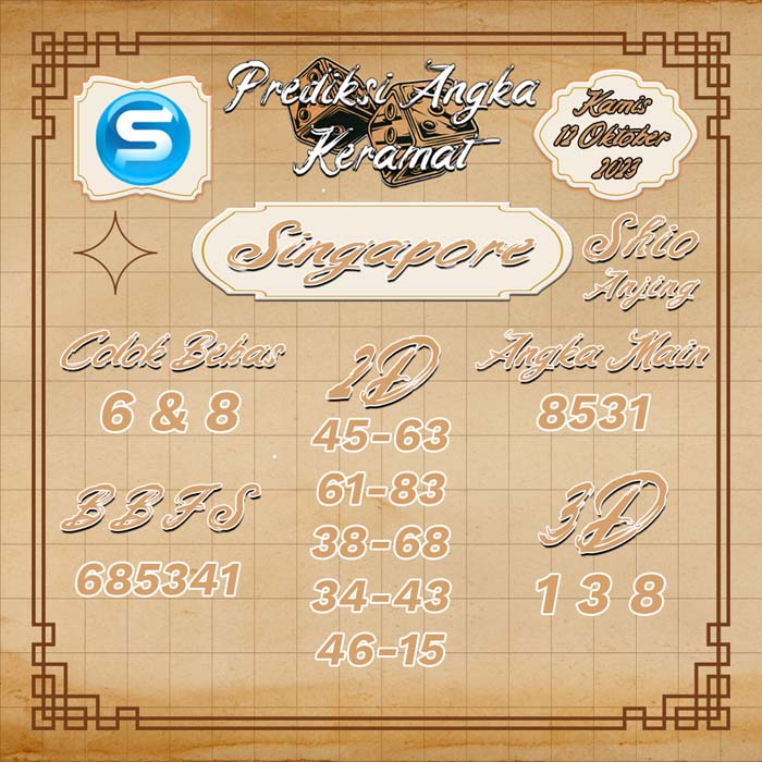 PREDIKSI SINGAPORE ANGKA KERAMAT